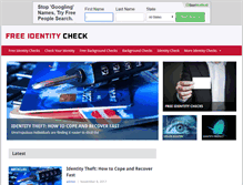 Tablet Screenshot of freeidentitycheck.com